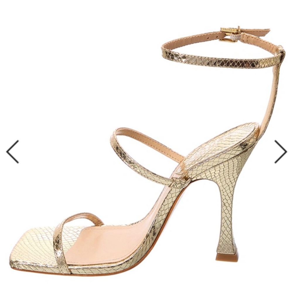 SCHUTZ Gold Strappy Heels